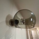 Applique en verre et chrome, 1970