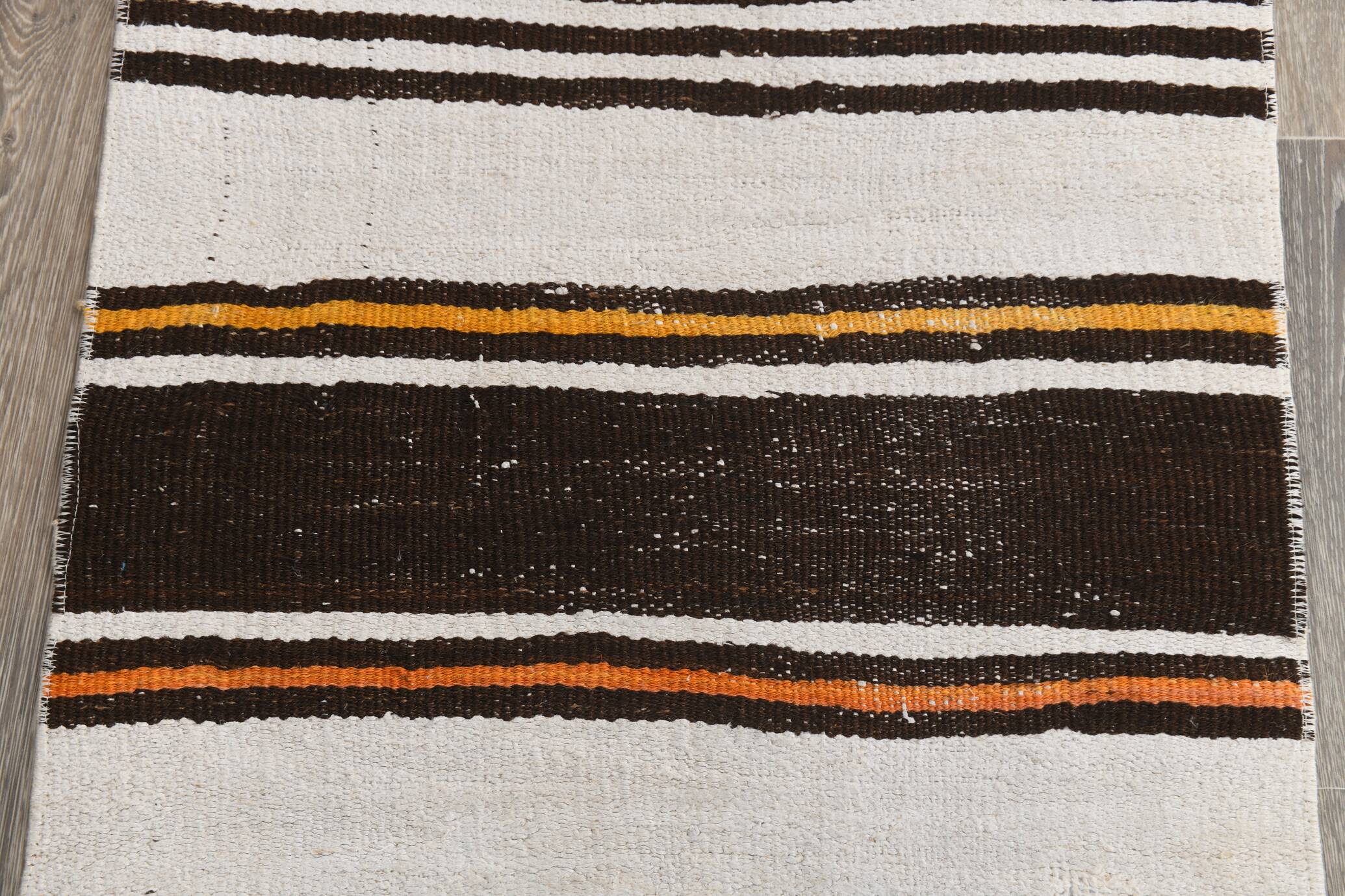 2x10 Modern Striped Turkish Kilim Runner Rug, 69x309Cm