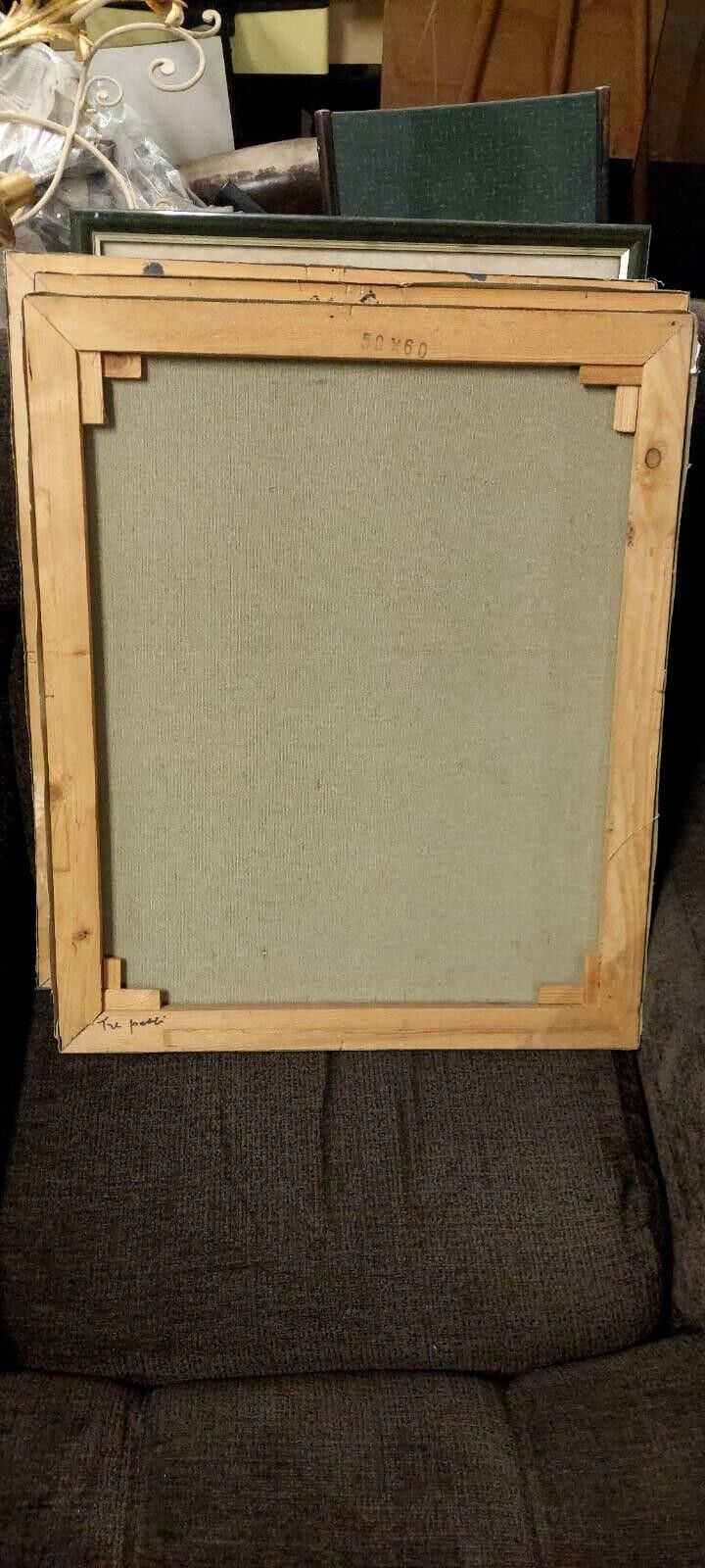 Oil painting still life Franco Prayer (1924) 60x50 cm