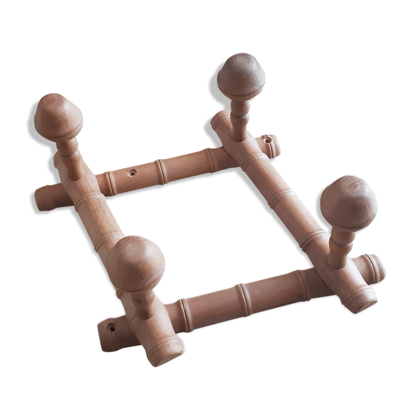 Porte-manteaux en bois pliable, vintage, années 50/60