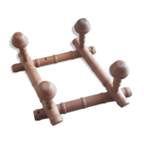 Foldable wooden coat rack, vintage, 50s/60s