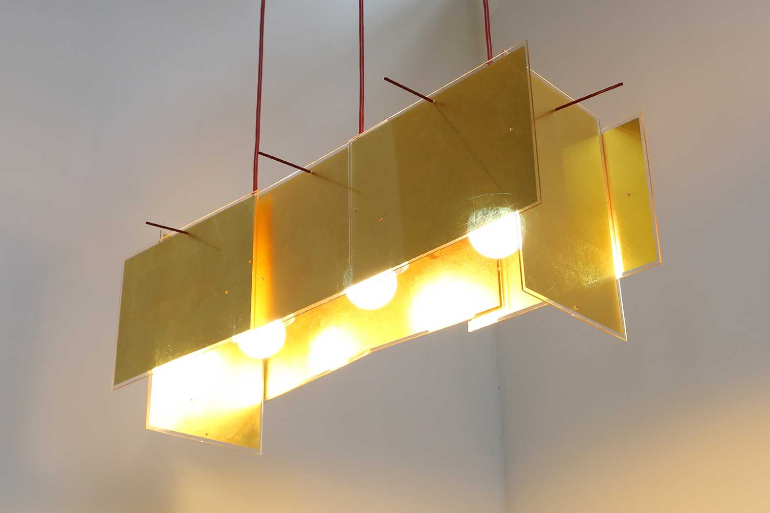 24 karat blau lamp by Ingo Maurer
