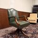 Chaise de président anglaise verte