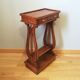 Pedestal table or English cherry saddle with lyre feet