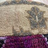 Housse coussin vintage turc patchwork tapis 40x40 cm