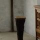 Sculpture / Organic wooden tambour, African carved, 20th century