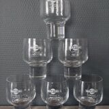 6 verres martini on the rocks