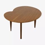 Table d'appoint haricot bois pied compas, années 50