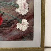 Peinture vintage aux oeillets