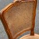 4 Louis XV chairs in solid wood and cane