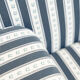 Armchair, striped fabric with flowers, 80s/90s