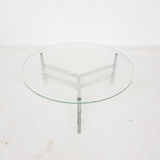 Table basse ronde en verre
