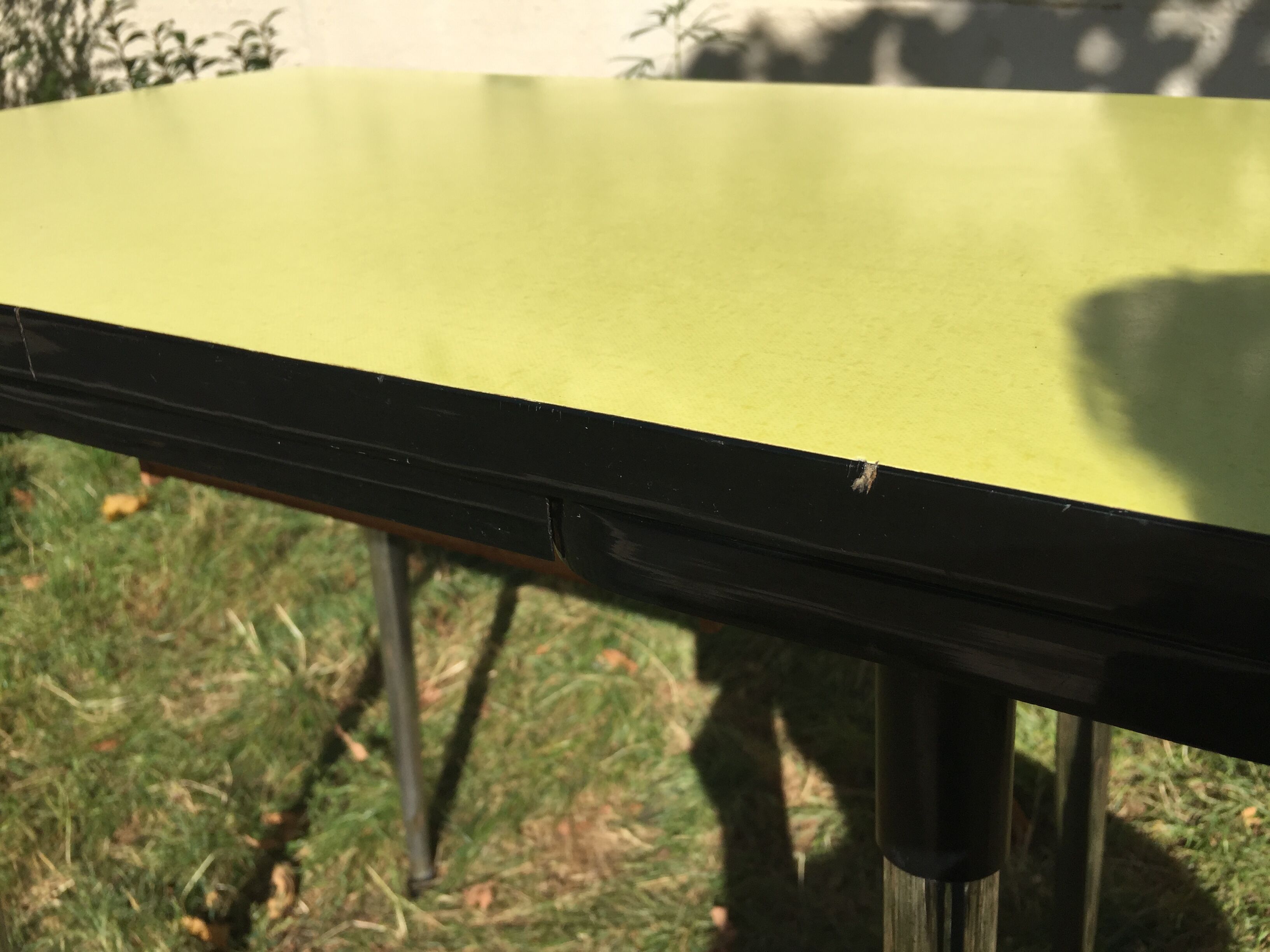 Bright yellow formica small model