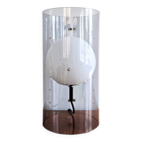 Model D-2045 Cylindrical table lamp with globe for Raak Amsterdam, The Netherlands 1960's