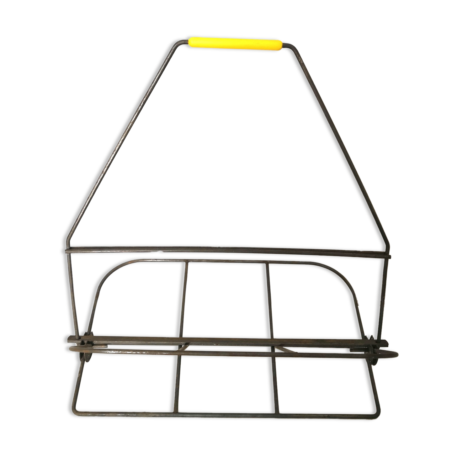 Porte bouteilles pliant en métal design années 50