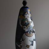 Marian Zawadzki "Oryx" Floor Lamp Unique, Tilgmans Ceramic, Sweden, Dated 1963