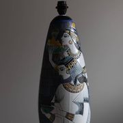 Marian Zawadzki "Oryx" Floor Lamp Unique, Tilgmans Ceramic, Sweden, Dated 1963
