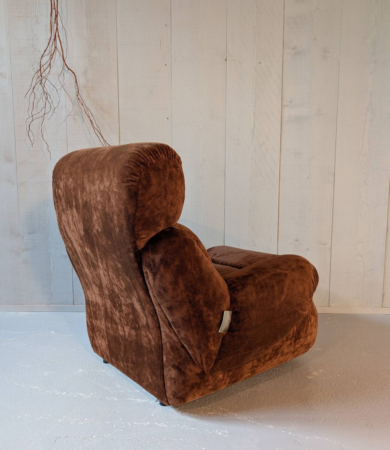 Velvet armchair