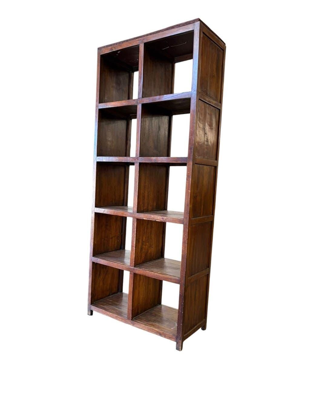Vintage wooden bookshelf/storage unit.