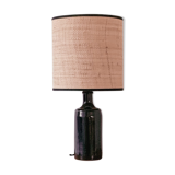 Sandstone and rabane lamp