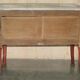 Commode Bombe Chinoiserie en Chêne, Marbre et Bois Doré