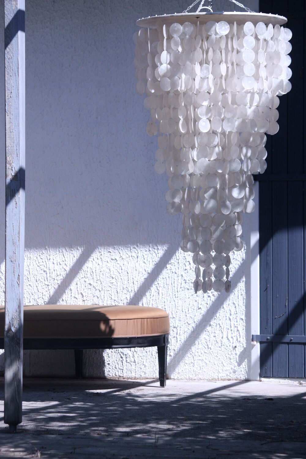 Mother-of-pearl chandelier