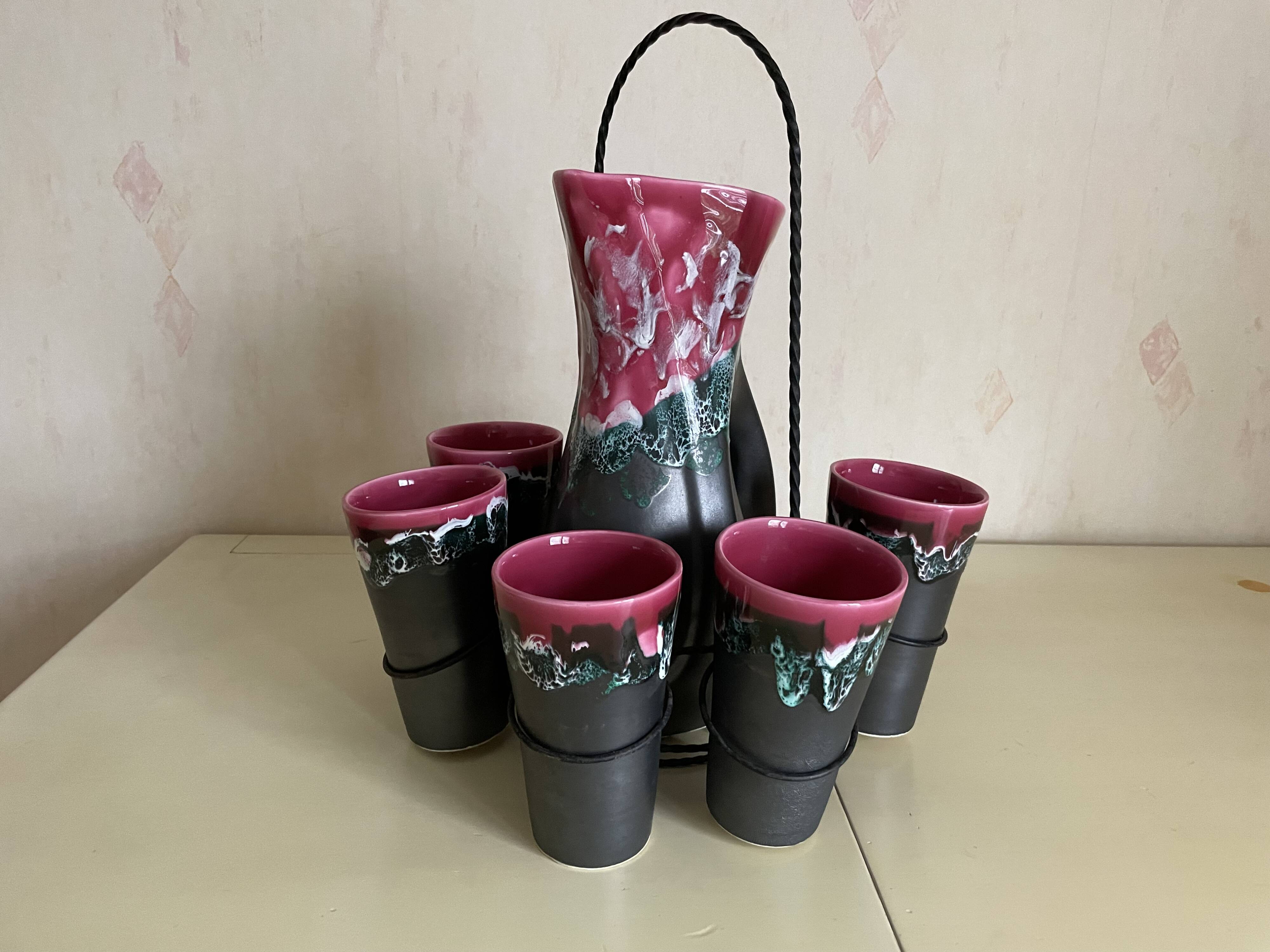 Ceramic lemonade set