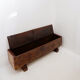 Spanish carved oak bank chest - 18th century