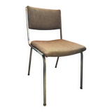 Chaise en métal et tissu vintage 70