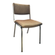 Vintage 70s metal and fabric chair