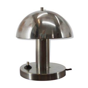 Lampe nickelée de table