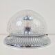 Vintage Ceiling Lamp in Chrome Glass from Hillebrand Lighting, 1960s