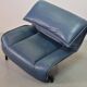 Vico Magistretti Canapé 3 places flexible Cassina en cuir bleu « Veranda », Italie