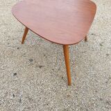 Triangular coffee table wood multipli