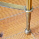 Marble and brass coffee table 60s