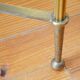 Marble and brass coffee table 60s