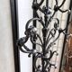Art Nouveau cast iron coat rack