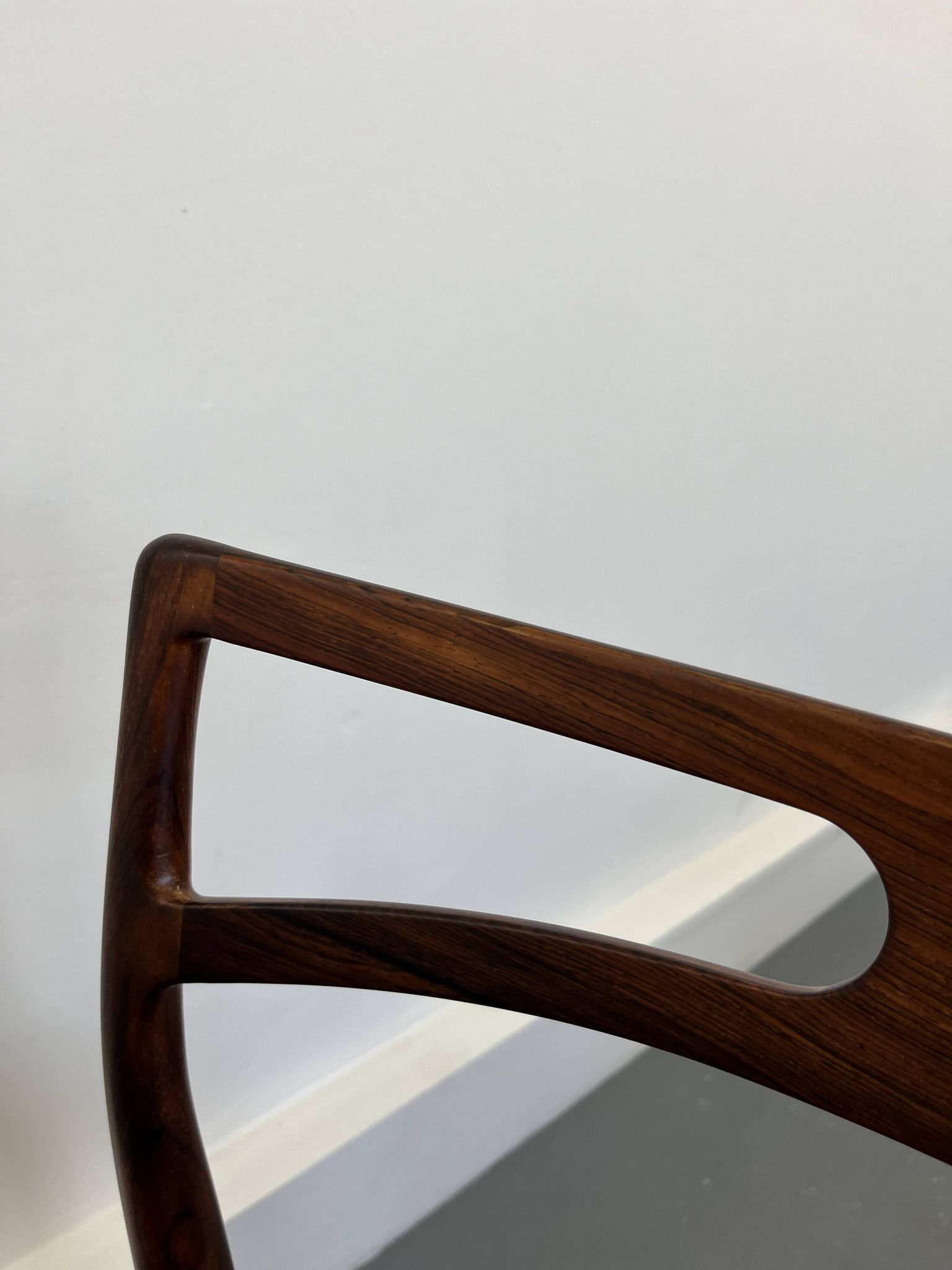 Chaises d'appoint danoises modèle 94 en palissandre et cuir par J.Andersen pour Christian Linneberg, années 1960,