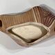 ceramic dish "faux wood" Vallauris 60s