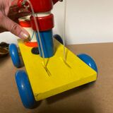 Old wooden toy to pull