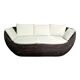 Banquette en rotin marron