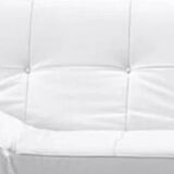 Smala Cinna white leather sofa by Pascal Mourgue