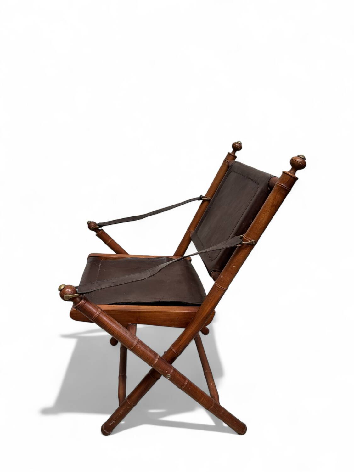 Paire de chaises coloniales faux bambous 1960’s