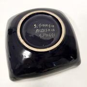 Vintage Handmade Ceramic Vide Poche by Giovanni Poggi for San Giorgio, Italy