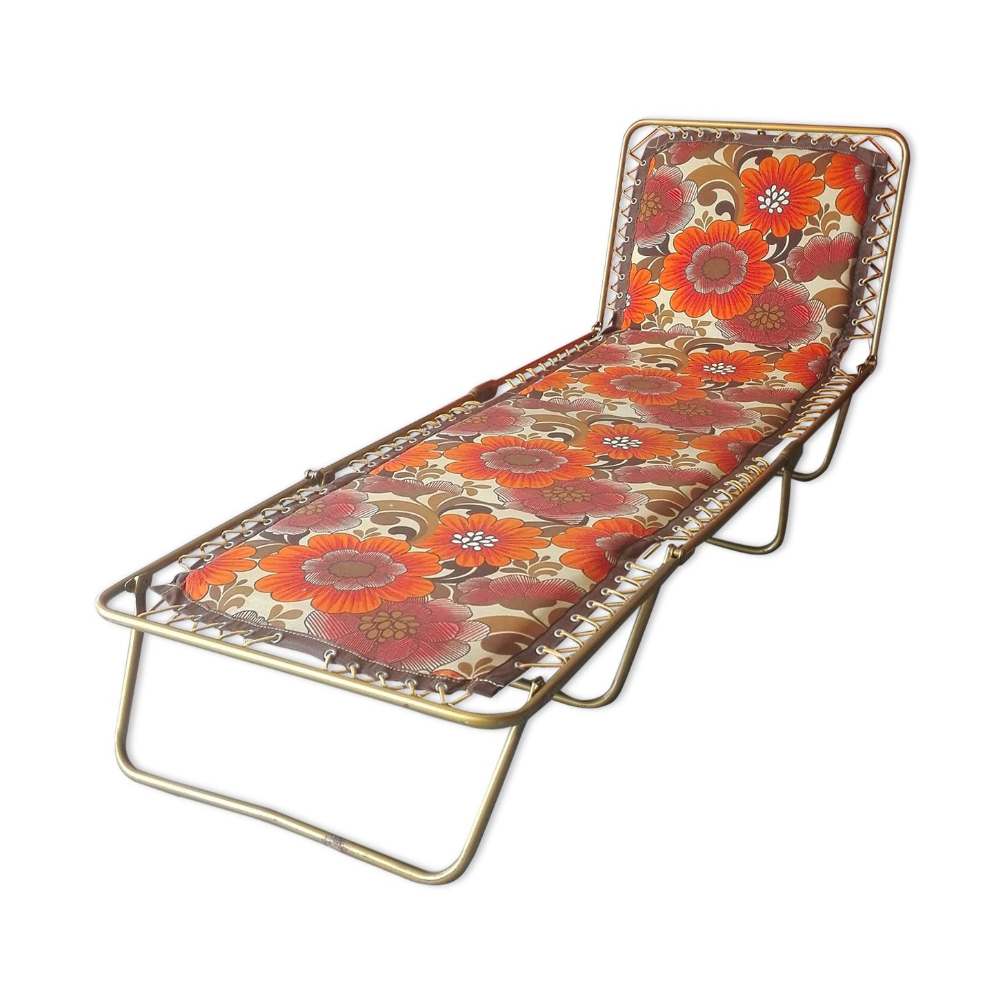 Lafuma vintage 70s sunlounged chair