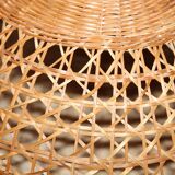 Braided bamboo hanging lamp