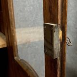 Louis xv style bookcase in solid oak circa 1900-1920