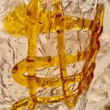 Mazzega two-tone Murano glass wall lamp, Italy 1970