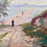 1870s french oil painting on canvas