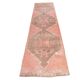 Turkish Salmon Brown Vintage Runner Rug, 91x362Cm